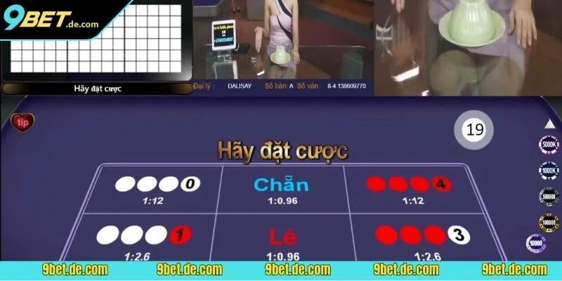 Giao diện sảnh cược xóc đĩa live hiện đại