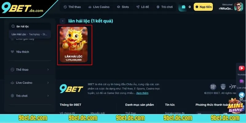 Lân hái lộc game slot săn thưởng đơn giản nhưng cuốn hút 