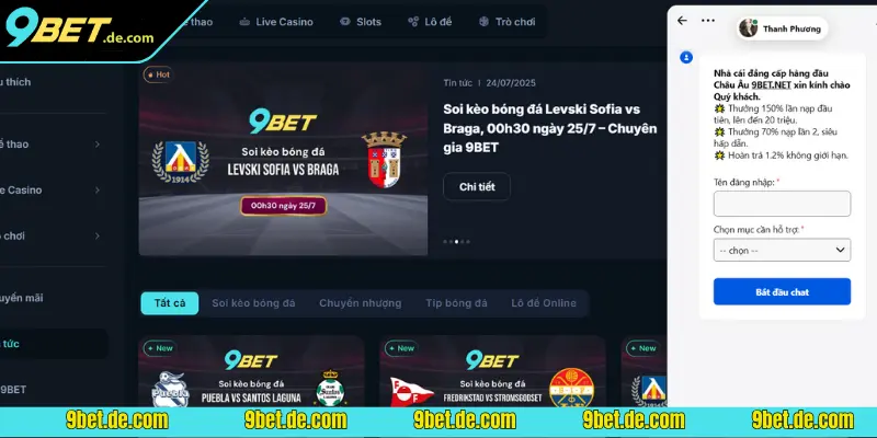 Một số lưu ý để liên hệ 9BET nhanh chóng